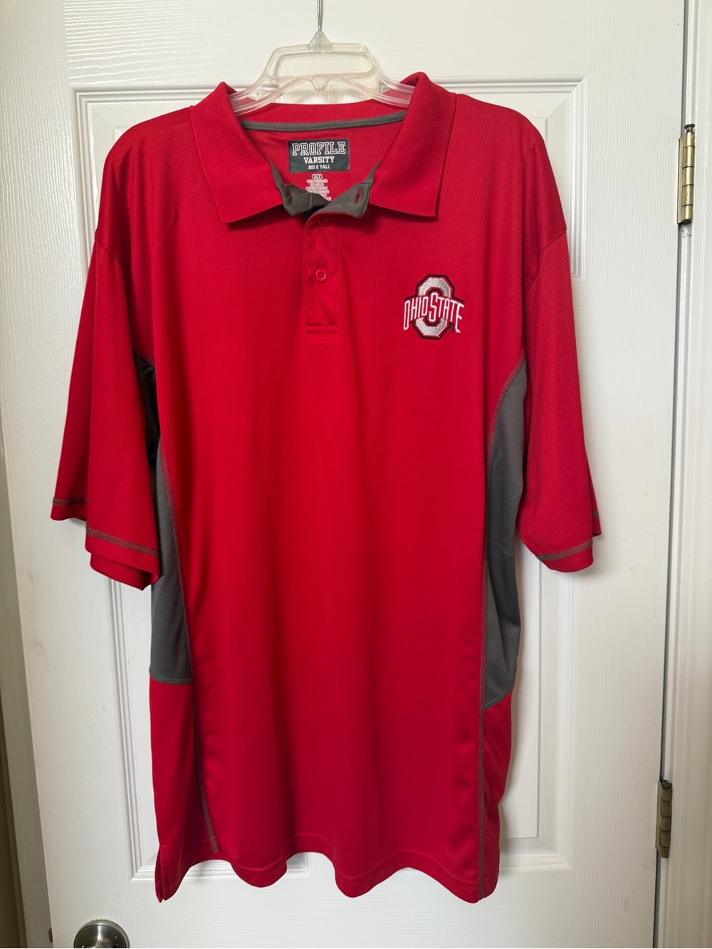 Ohio State Profile Varsity Red Polo Shirt XLT